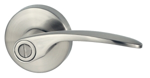 Collins privacy set brushed nickel finish